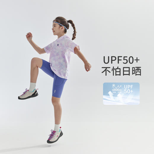 cicochild2025年夏季新款亲子中大女童骑行裤高弹亲肤凉感五分裤 商品图3