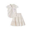 笛莎Deesha 童装女童套装2025夏新款女童轻盈飞袖童趣半裙套装 商品缩略图4
