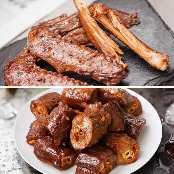 周黑鸭 脖锁2盒370g 卤鸭脖180g鸭锁骨190g 甜辣麻辣熟食卤味 气调组合 商品图1