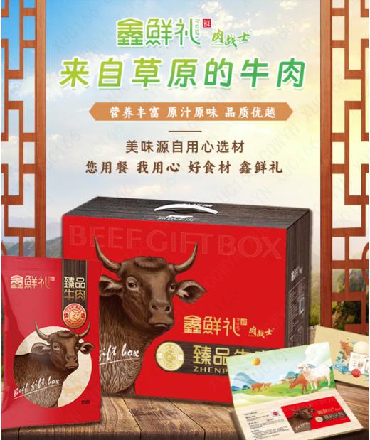 鑫鲜礼内蒙草原牛肉礼盒 商品图0