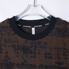 T2633夏季高级感新款美式立体绒毛撞色圆领短袖T恤百搭宽松复古上衣 商品缩略图2
