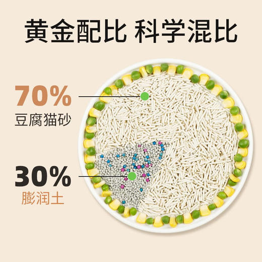 灵宠物语宠物用品混合猫砂2.0原味2.8kg*6袋 商品图1
