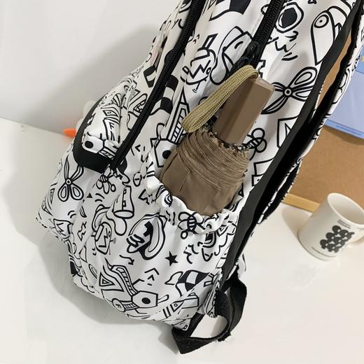 【双肩包ins风，简约清新设计~】双肩包ins风 女可爱高中初中生大容量潮流背包 小学生简约清新书包-QQ 商品图3