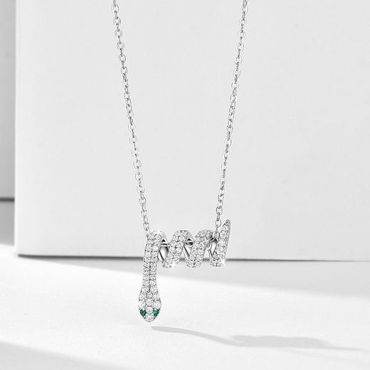 【蛇来运转】卡蒂罗/KADER 灵蛇盘旋项链  蛇年本命年小蛮腰螺旋转运可调节锁骨链 十二生肖新年礼精致高级感 925银 商品图5