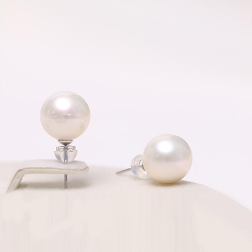 淡水珍珠套装 项链+925银耳钉 10.5-11.5mm 一口价 109085W 商品图5