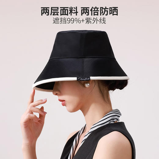 CHRISSIE MORRIS 颗里“小香风”渔夫防晒帽 商品图4