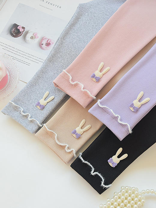 【薄款透气，春夏百搭】女童打底裤 夏季薄款莫代尔 儿童白色长裤 女孩外穿裤子 宝宝纯棉春秋-QQ 商品图2