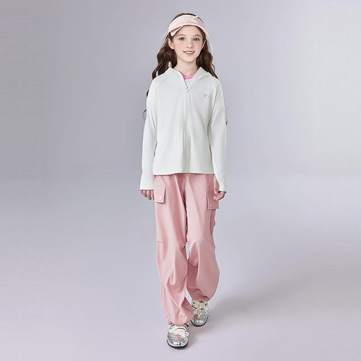 笛莎Deesha 童装女童裤子2025夏新款女童速干直筒工装裤 商品图2