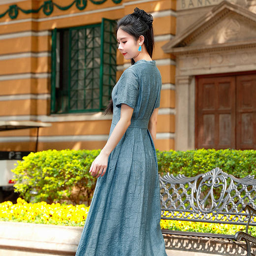 【夏日新品】 月舒观风短袖连衣裙 | 现货加急发 商品图3