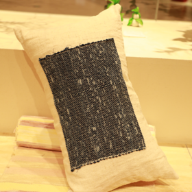【林栖设计小店】东阳植物染裂织拼布长腰枕LX1925016-LX1925018（预售十天）