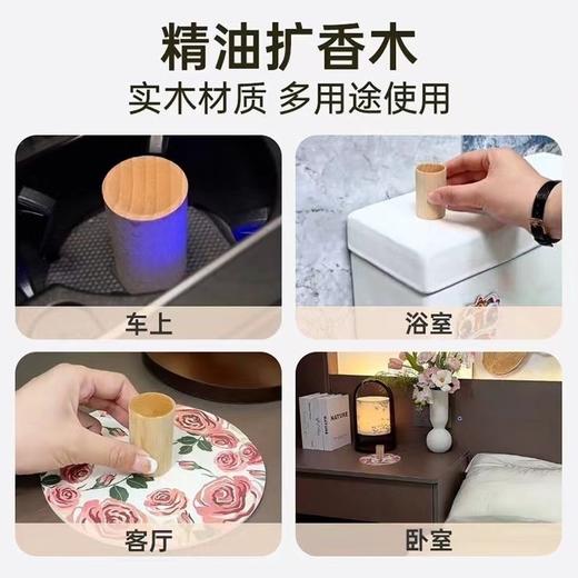 【一闻就跑！圆柱扩香木】室内桌面香氛散香榉木胡桃木花梨木散香木花露水驱蚊扩香木。ry 商品图3