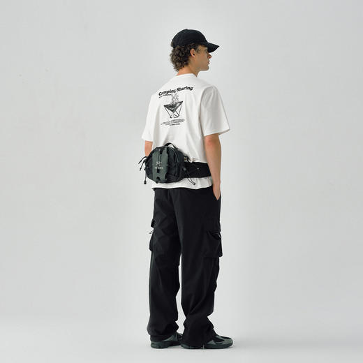 714street凉感防晒户外灯印花短袖T恤男2025夏季新款国潮宽松上衣 商品图3