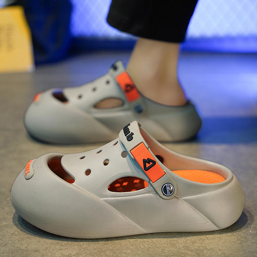 【夏季新款洞洞鞋】男踩屎感厚底拖鞋防滑软底外穿透气沙滩凉鞋男。ry 商品图5