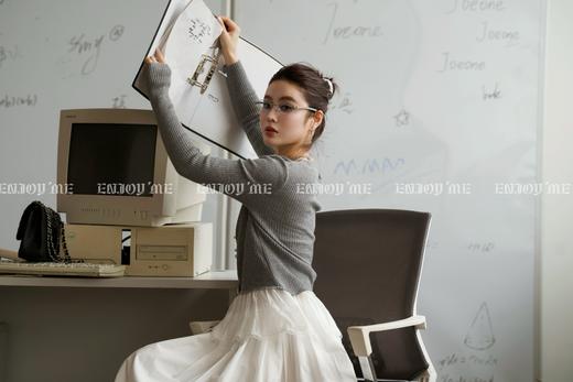 【门店同款】ENJOY春季“盐貌似糖”蕾丝拼接针织衫 161897699 商品图6