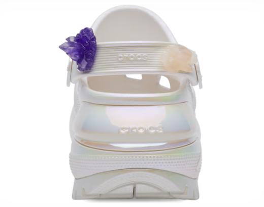 5折！Crocs 女款厚底水晶洞洞鞋 镭射配色 8码以上 商品图5