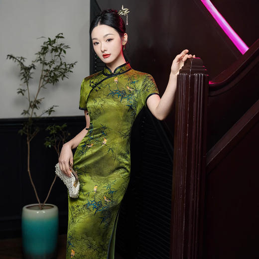 2025年春夏款改良旗袍日常修身新中式XL1228 商品图3