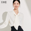 艾尚臣长袖衬衫女2025新款轻熟风设计感杏色兔耳朵系带高级感衬衣 商品缩略图0