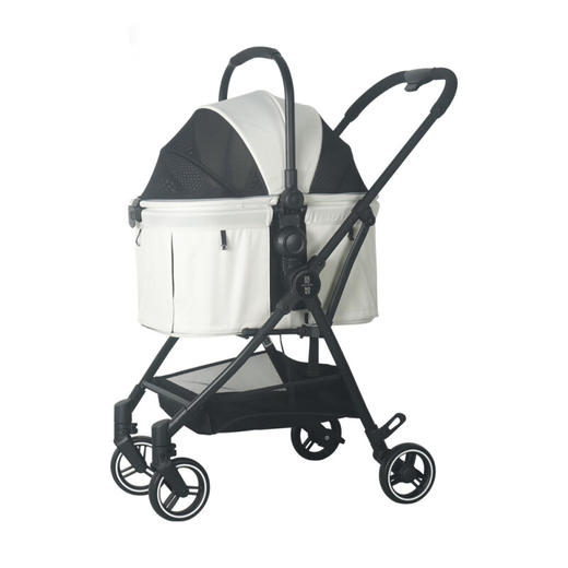 灵宠物语宠物出行宠物推车猫咪外出便携手推车小型犬遛狗车出行小推车宠物推车CW201A- 商品图0