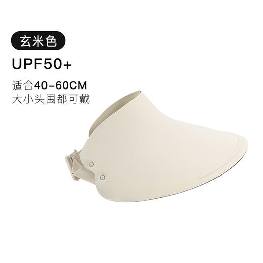 官网159！情侣款可折叠大帽檐 UPF50防晒太阳帽遮全脸防紫外线凉皮空顶帽 商品图9