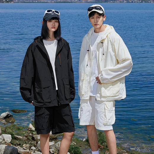 【超值防晒套装】senlinjeepsd情侣山系户外轻量化仿生蝉翼防晒套装 外套A87-DQC621/短裤A87-DQC2201 商品图4