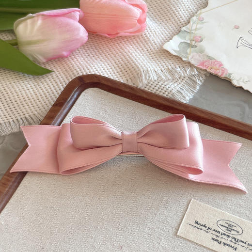 简约经典立体蝴蝶结发夹 商品图0