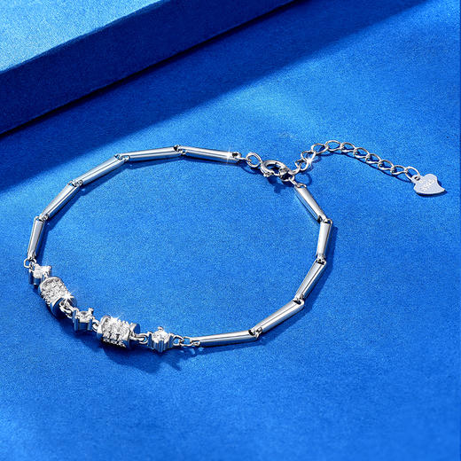 卡蒂罗/KADER 流光小蛮腰手链  轻奢ins风小众精致纯银转运手饰可调节 百搭气质显白贵气女生通勤穿搭 闺蜜本命年纪念 商品图7