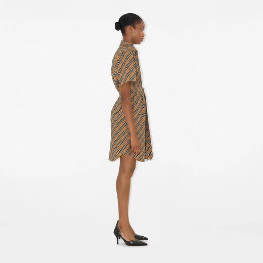 BURBERRY 巴宝莉 女士格纹棉质衬衫式连衣裙 格子 8106067 B9368 商品图2