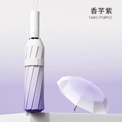 FXQ 【加倍防晒❗️梦幻渐变全自动雨伞】防水黑科技伞布，20骨双龙骨女晴雨两用折叠抗风黑胶遮阳防紫外线太阳伞，伞下堪称自带风扇的凉感小空调！ 商品图4