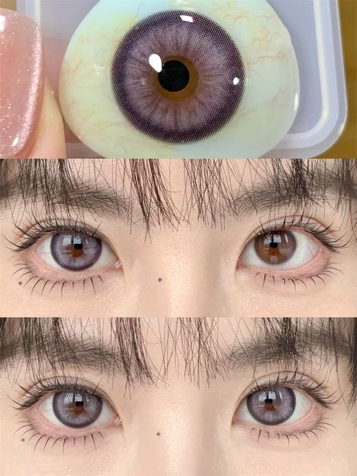 坚果力日抛美瞳 · 大眼朱丽叶系列&伯爵银灰&焦糖布朗棕&糯糯芋泥紫 日抛10片装 商品图7