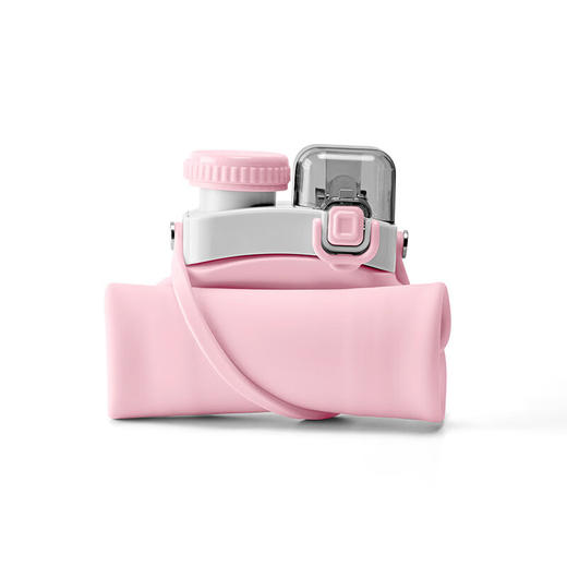 【多样屋专柜】洛克猩球洛克卷卷杯便携运动水壶可折叠硅胶水杯旅行 600ml 商品图3