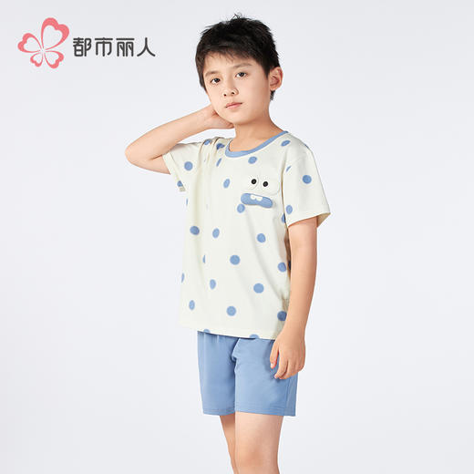 都市丽人超值精选童装正价棉质短袖套装薄40支TC拉架短袖类JHH9B2 商品图2