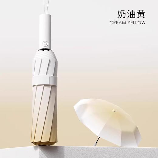 FXQ 【加倍防晒❗️梦幻渐变全自动雨伞】防水黑科技伞布，20骨双龙骨女晴雨两用折叠抗风黑胶遮阳防紫外线太阳伞，伞下堪称自带风扇的凉感小空调！ 商品图5