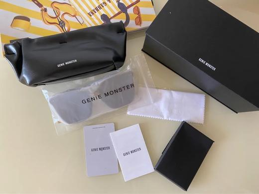 D030412俩侧竖铆钉点缀方圆版型显脸小墨镜 商品图12