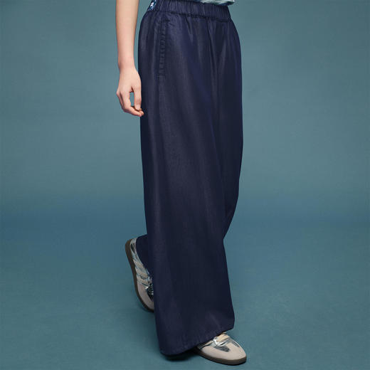 笛莎Deesha青少年女童裤子2025夏季女童阔腿裤 商品图4