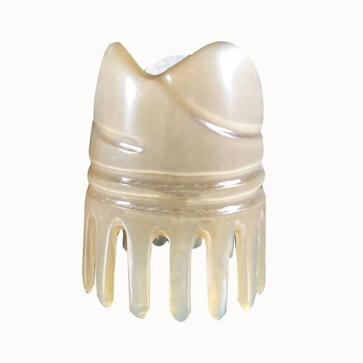 【甄选】牛角梳 按摩梳 疏通头部经络  防静电宽齿牛角按摩梳 商品图4