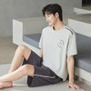 夏季男士纯棉短袖短裤睡衣爽棉宽松休闲可外穿薄款套装新款家居服    JL-5502 商品缩略图3