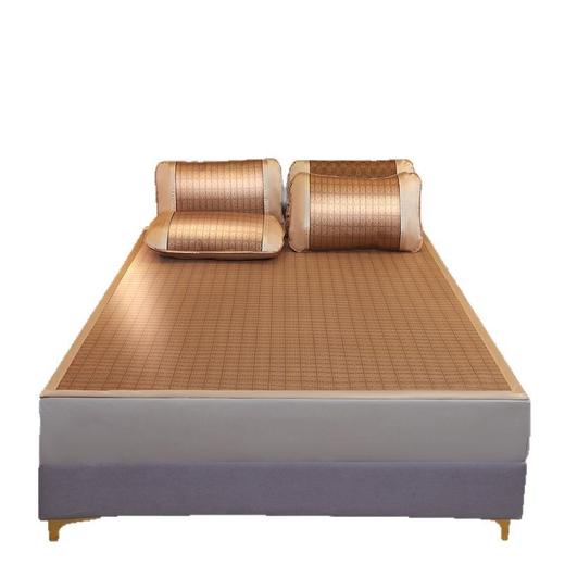 【凉席古藤席】夏季裸睡可折叠空调席 单双人家用软席子 冰丝凉席三件套  商品图4