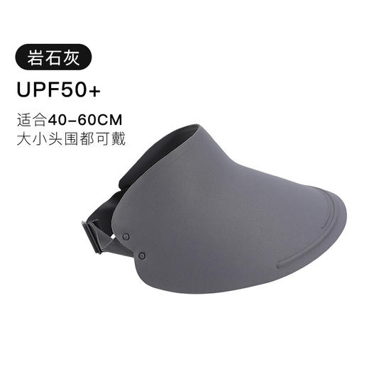 官网159！情侣款可折叠大帽檐 UPF50防晒太阳帽遮全脸防紫外线凉皮空顶帽 商品图5