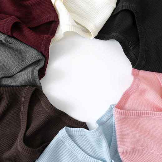 【高品质私服】【扬子精纺羊毛坑条大圆领中袖】德国斯托尔16针细针加工，1X1针织工艺YS88303-CC 商品图3