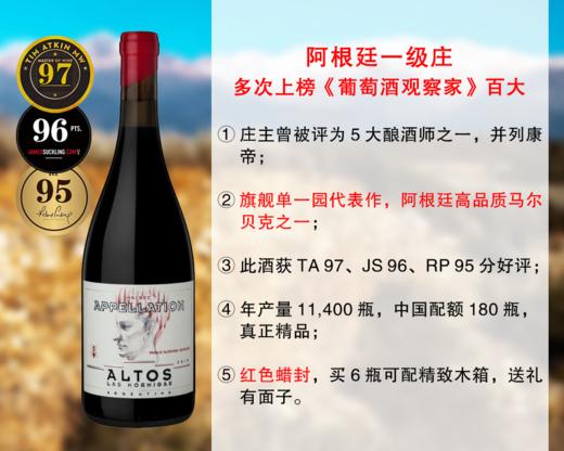 【现货促销，仅限18瓶】【TA97分+JS96分+RP95分】阿根廷一级名庄：蚁丘酒庄阿塔米拉单一园马尔贝克旗舰干红（2020年） 商品图0