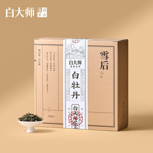 白大师白茶茶叶正宗福鼎老白茶2021年一级白牡丹白茶散茶200g 商品图1