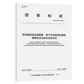 桥岛隧智能运维数据 基于声学原理的铺面健康状况自动化巡检评估T/GBAS 63—2023
