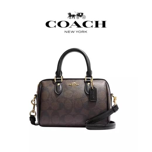 【品牌授权】【礼盒礼袋】蔻驰COACH女包Rowan18迷你奥莱波士顿手拎包小包枕头包CH160（尺寸：181210cm） 商品图6