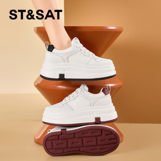 星期六时尚百搭休闲透气厚底板鞋SSD1112C9M 商品图3