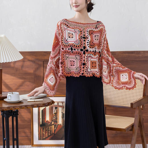 苏苏姐家淑婉两穿斗篷手工diy钩针自制羊毛线编织毛线团材料包 商品图1