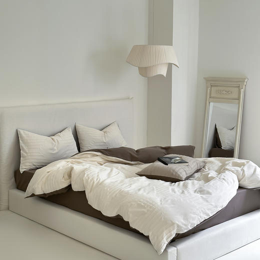 【小众设计师款床品]多喜爱侘寂风2025新款100%全棉提花水洗四件套 四季通用 商品图10