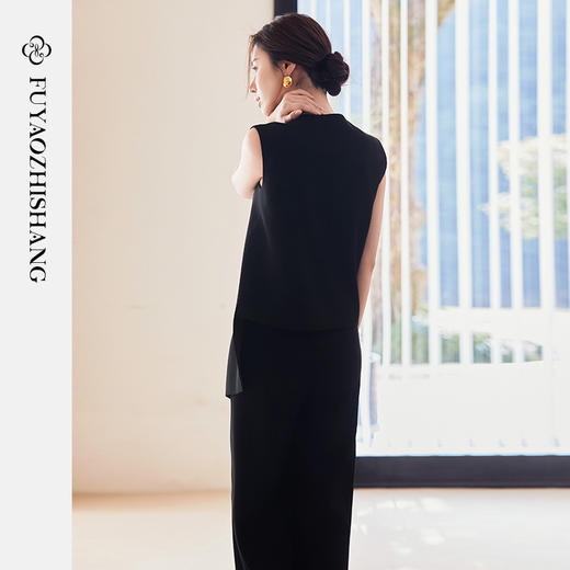 FUYAO扶摇 2025夏季休闲时尚套装女高级感宽松无袖 【定制款不退换】 商品图4