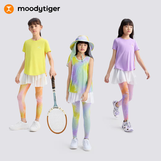 【DR暑假】moodytiger25年夏新女童防晒速干仙女幻彩假两件裙裤欧若风52213504 商品图4