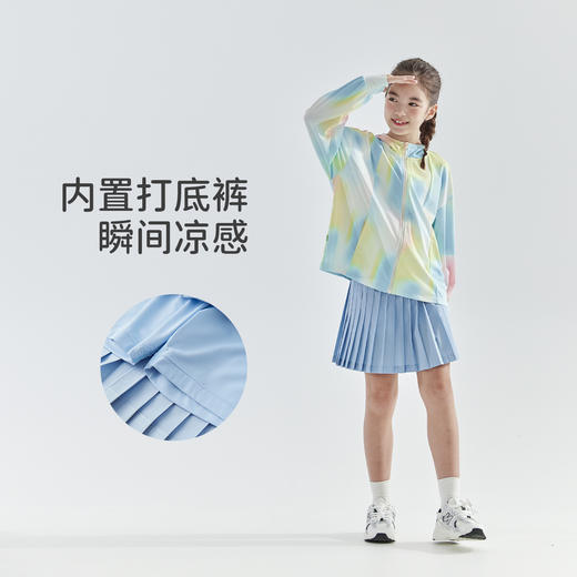 cicochild2025年夏季新款亲子中大女童百褶运动半裙轻盈飘逸裙子 商品图1