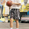 LUSHISI路南主题蛇纹印花设计四面弹短裤吸湿排汗运动篮球裤透气 商品缩略图3